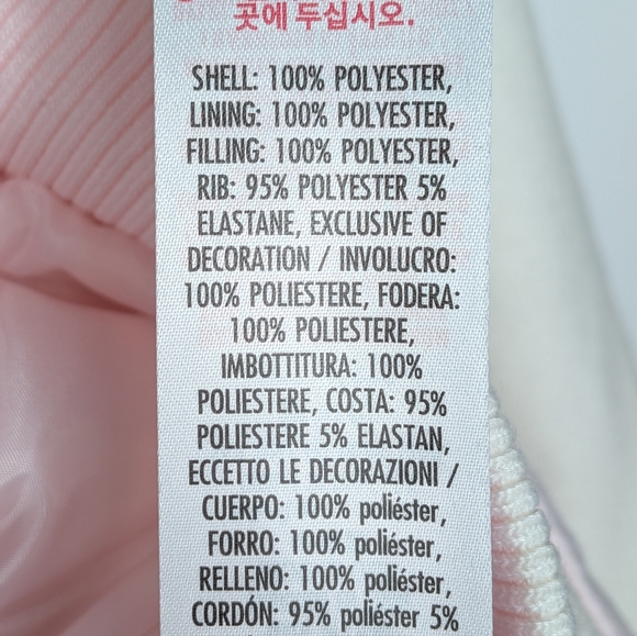 NWT Disney x Stoney Clover Lane Varsity Snap Button Jacket Baby Pink Cream XL - Picture 9 of 11